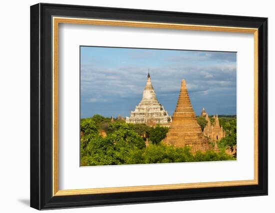 Ancient temples and pagodas, Bagan, Mandalay Region, Myanmar-Keren Su-Framed Photographic Print