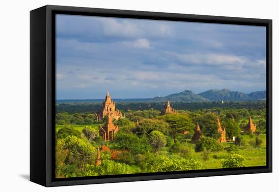 Ancient temples and pagodas, Bagan, Mandalay Region, Myanmar-Keren Su-Framed Premier Image Canvas