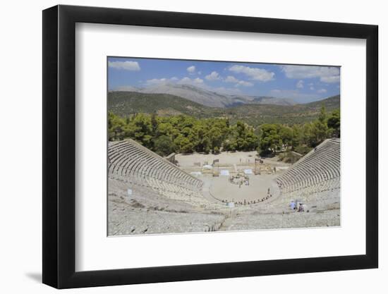 Ancient Theatre of Epidaurus (Epidavros), Argolis, Peloponnese, Greece, Europe-Nick Upton-Framed Photographic Print