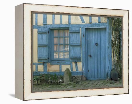 Ancient Timbered House with the Date of 1691 Carved Above Doorway, Gerberoy, Oise, Picardie, France-Tomlinson Ruth-Framed Premier Image Canvas