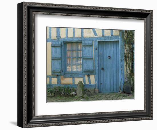 Ancient Timbered House with the Date of 1691 Carved Above Doorway, Gerberoy, Oise, Picardie, France-Tomlinson Ruth-Framed Photographic Print