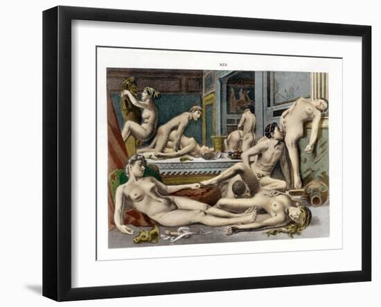 Ancient Times, from De Figuris Veneris by F.K Forberg, Engraved by the Artist, 1900-Edouard-henri Avril-Framed Giclee Print