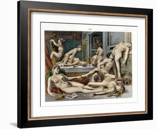 Ancient Times, from De Figuris Veneris by F.K Forberg, Engraved by the Artist, 1900-Edouard-henri Avril-Framed Giclee Print