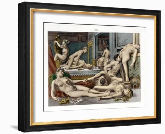 Ancient Times, from De Figuris Veneris by F.K Forberg, Engraved by the Artist, 1900-Edouard-henri Avril-Framed Giclee Print