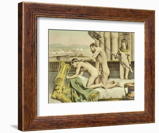 Ancient Times Plate VII from "De Figuris Veneris" by F.K Forberg-Edouard-henri Avril-Framed Giclee Print