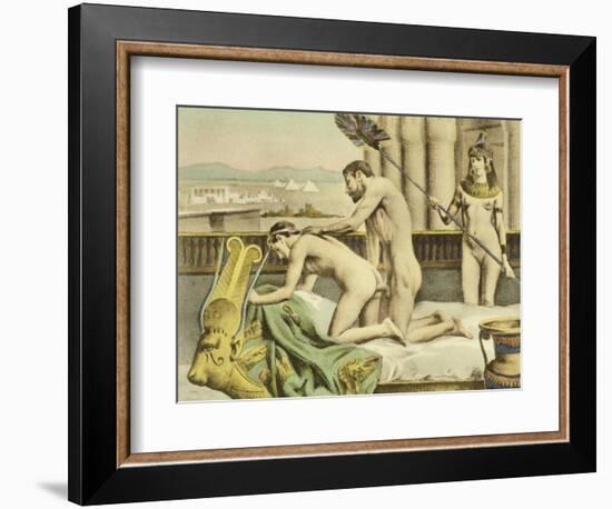 Ancient Times Plate VII from "De Figuris Veneris" by F.K Forberg-Edouard-henri Avril-Framed Giclee Print