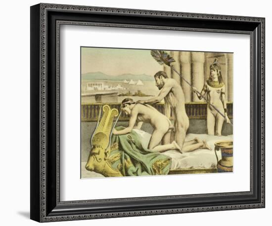 Ancient Times Plate VII from "De Figuris Veneris" by F.K Forberg-Edouard-henri Avril-Framed Giclee Print
