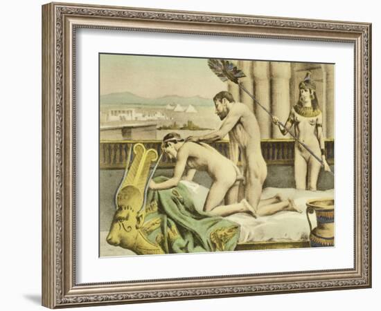 Ancient Times Plate VII from "De Figuris Veneris" by F.K Forberg-Edouard-henri Avril-Framed Giclee Print