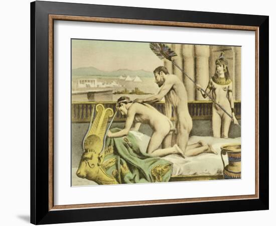 Ancient Times Plate VII from "De Figuris Veneris" by F.K Forberg-Edouard-henri Avril-Framed Giclee Print