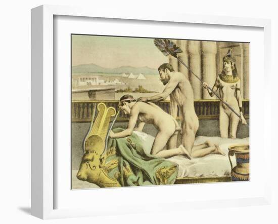 Ancient Times Plate VII from "De Figuris Veneris" by F.K Forberg-Edouard-henri Avril-Framed Giclee Print