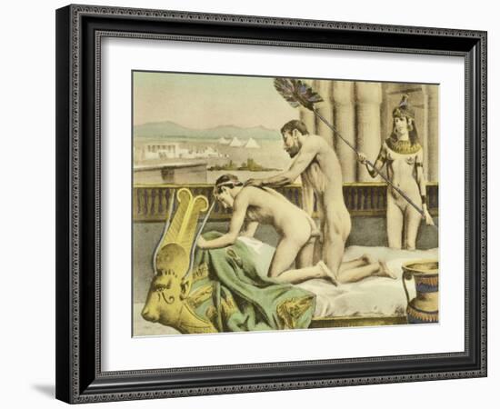 Ancient Times Plate VII from "De Figuris Veneris" by F.K Forberg-Edouard-henri Avril-Framed Giclee Print