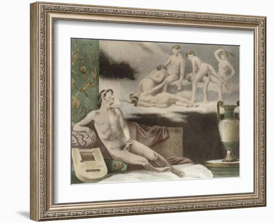 Ancient Times, Plate Xi from De Figuris Veneris by F.K Forberg, Engraved by Artist, 1900-Edouard-henri Avril-Framed Giclee Print