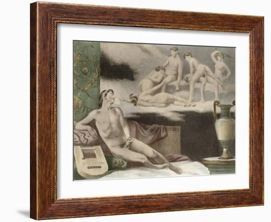 Ancient Times, Plate Xi from De Figuris Veneris by F.K Forberg, Engraved by Artist, 1900-Edouard-henri Avril-Framed Giclee Print