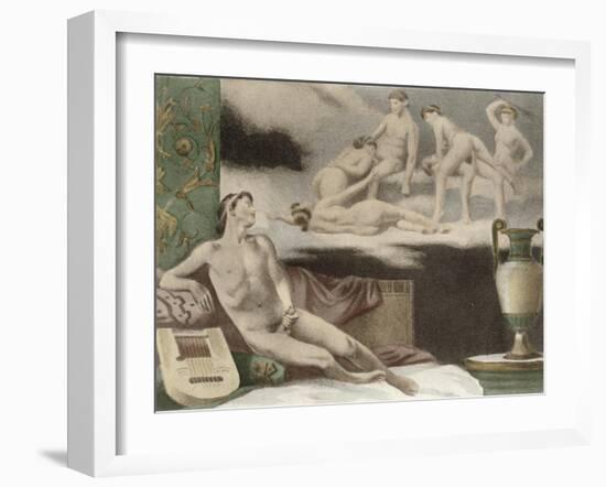 Ancient Times, Plate Xi from De Figuris Veneris by F.K Forberg, Engraved by Artist, 1900-Edouard-henri Avril-Framed Giclee Print