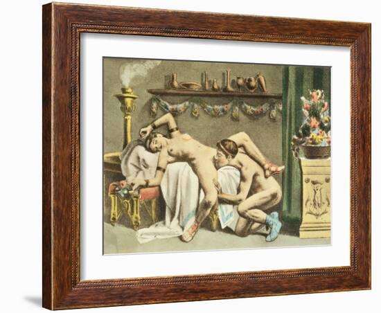 Ancient Times, plate XII of 'De Figuris Veneris' by F.K. Forberg, engraved by the artist, 1900-Edouard-henri Avril-Framed Giclee Print