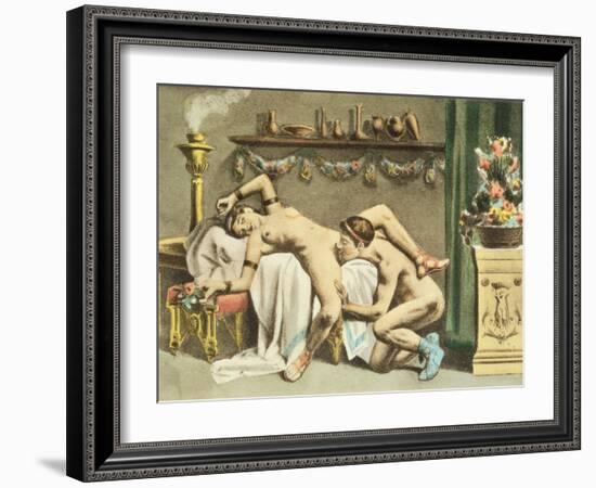 Ancient Times, plate XII of 'De Figuris Veneris' by F.K. Forberg, engraved by the artist, 1900-Edouard-henri Avril-Framed Giclee Print