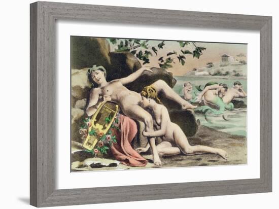 Ancient Times, Plate XIII from De Figuris Veneris by F.K Forberg, Engraved by the Artist, 1900-Edouard-henri Avril-Framed Giclee Print