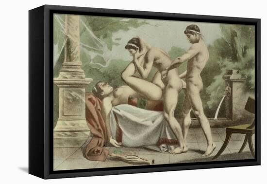 Ancient Times, Plate XVIII from "De Figuris Veneris"-Edouard-henri Avril-Framed Premier Image Canvas