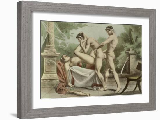 Ancient Times, Plate XVIII from "De Figuris Veneris"-Edouard-henri Avril-Framed Giclee Print