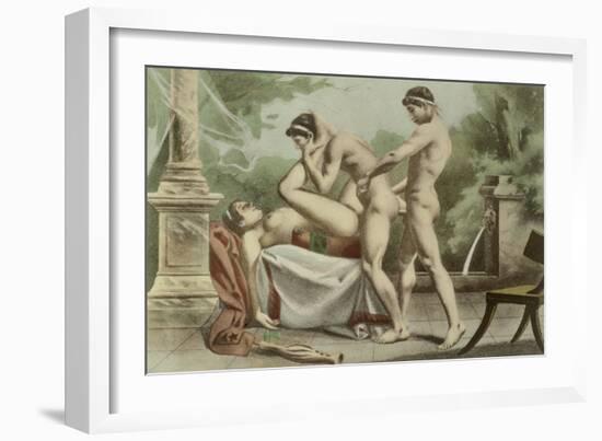 Ancient Times, Plate XVIII from "De Figuris Veneris"-Edouard-henri Avril-Framed Giclee Print