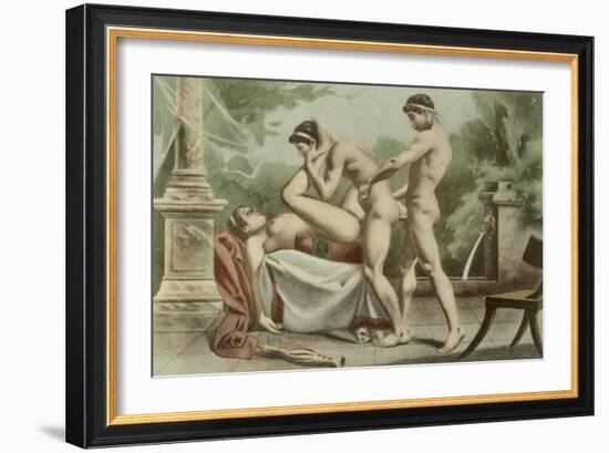 Ancient Times, Plate XVIII from "De Figuris Veneris"-Edouard-henri Avril-Framed Giclee Print