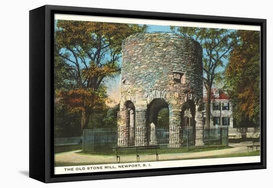 Ancient Viking Tower, Newport, Rhode Island-null-Framed Stretched Canvas