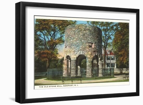 Ancient Viking Tower, Newport, Rhode Island-null-Framed Art Print