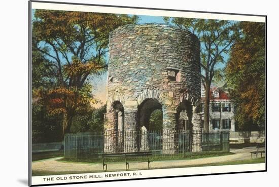 Ancient Viking Tower, Newport, Rhode Island-null-Mounted Art Print
