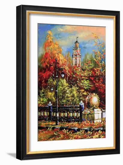 Ancient Vitebsk In The Autumn-balaikin2009-Framed Art Print