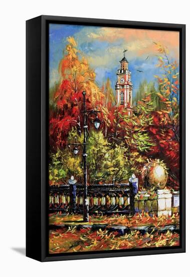 Ancient Vitebsk In The Autumn-balaikin2009-Framed Stretched Canvas