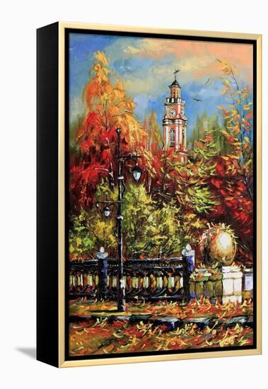 Ancient Vitebsk In The Autumn-balaikin2009-Framed Stretched Canvas