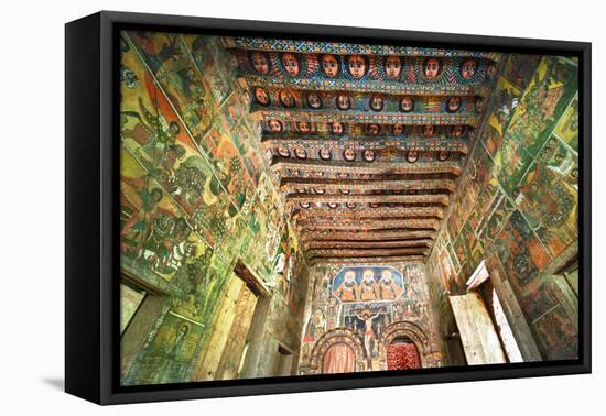 Ancient Wall Paintings in the Interior of the Debre Birhan Selassie Church-Gabrielle and Michel Therin-Weise-Framed Premier Image Canvas