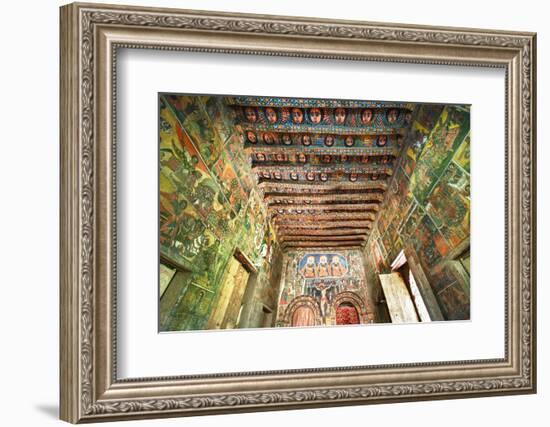 Ancient Wall Paintings in the Interior of the Debre Birhan Selassie Church-Gabrielle and Michel Therin-Weise-Framed Photographic Print