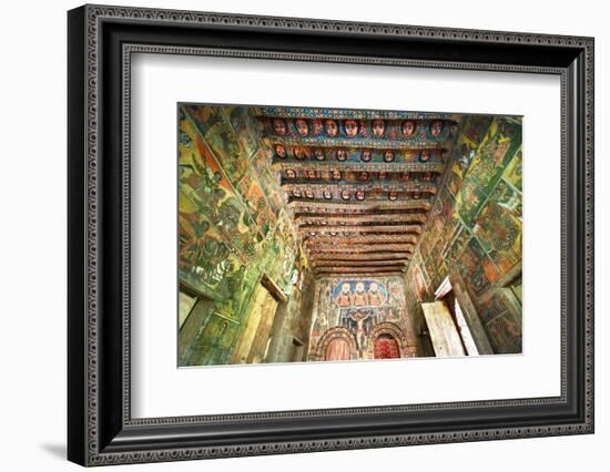 Ancient Wall Paintings in the Interior of the Debre Birhan Selassie Church-Gabrielle and Michel Therin-Weise-Framed Photographic Print