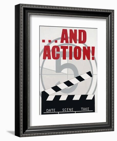 ...And Action!-Marco Fabiano-Framed Art Print