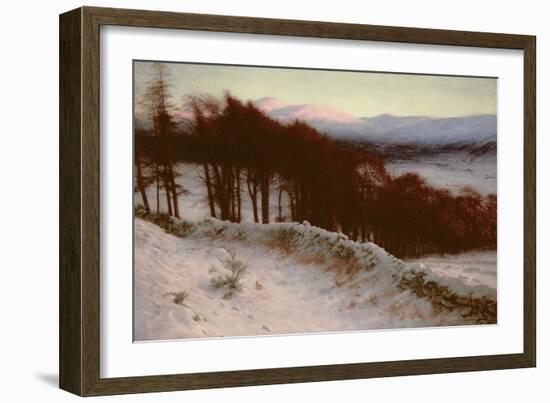 And All the Air a Solemn Silence Holds, C.1900 (Oil on Canvas)-Joseph Farquharson-Framed Giclee Print