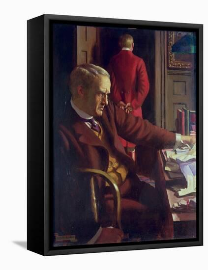 "And He Begetteth a Son, and There Is Nothing in His Hand" (Ecclesiastes V:14)-John Byam Liston Shaw-Framed Premier Image Canvas