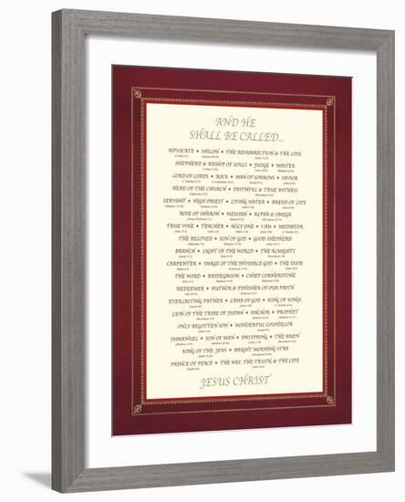 And He Shall Be Called....-The Inspirational Collection-Framed Giclee Print