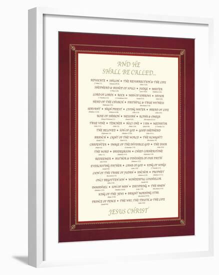 And He Shall Be Called....-The Inspirational Collection-Framed Giclee Print