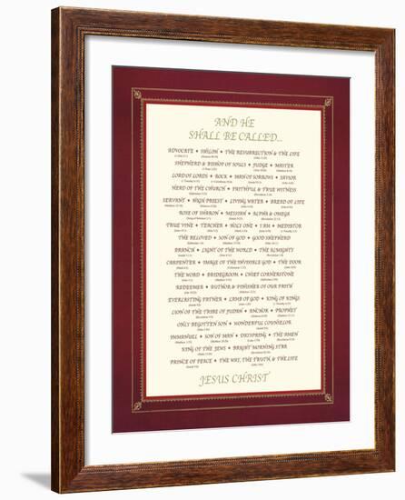 And He Shall Be Called....-The Inspirational Collection-Framed Giclee Print