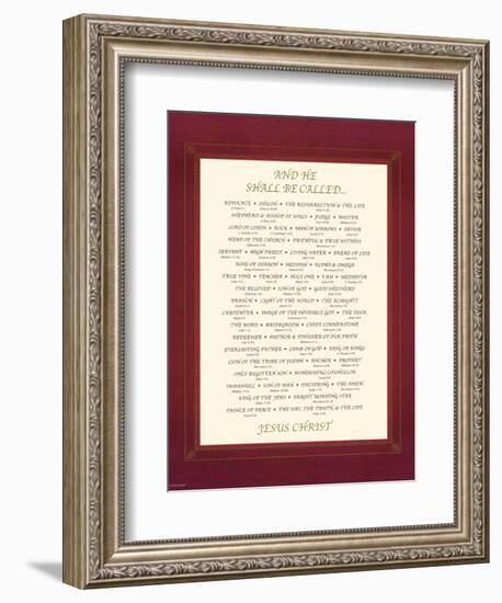 And He Shall Be Called-null-Framed Premium Giclee Print