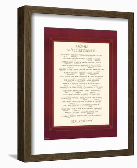 And He Shall Be Called-null-Framed Premium Giclee Print