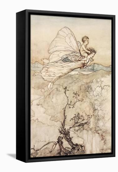 ..And Her Fairy Sent to Bear Him to My Bower in Fairy Land-Arthur Rackham-Framed Premier Image Canvas