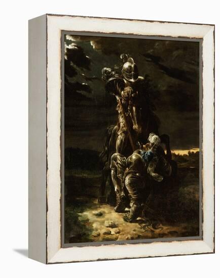 And in the First Career They Ran, the Elfin Knight Fell Horse and Man-Daniel Maclise-Framed Premier Image Canvas