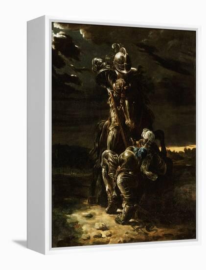 And in the First Career They Ran, the Elfin Knight Fell Horse and Man-Daniel Maclise-Framed Premier Image Canvas