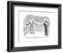 "And, in this corner, weighing five pounds more than she'd like..." - New Yorker Cartoon-Marisa Acocella Marchetto-Framed Premium Giclee Print