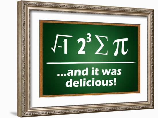 And It Was Delicious-null-Framed Art Print