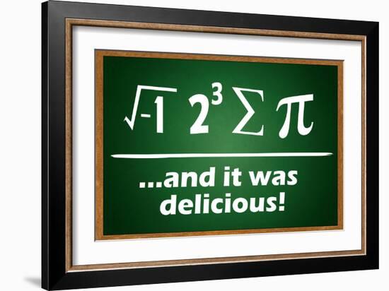 And It Was Delicious-null-Framed Art Print