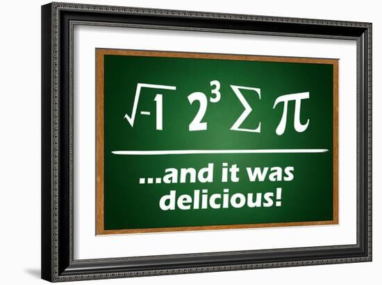 And It Was Delicious-null-Framed Art Print