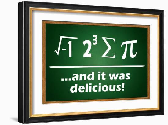 And It Was Delicious-null-Framed Art Print